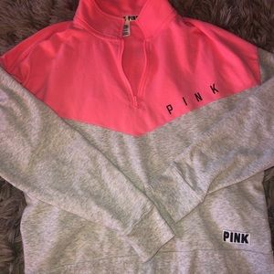 VS PINK quarter zip